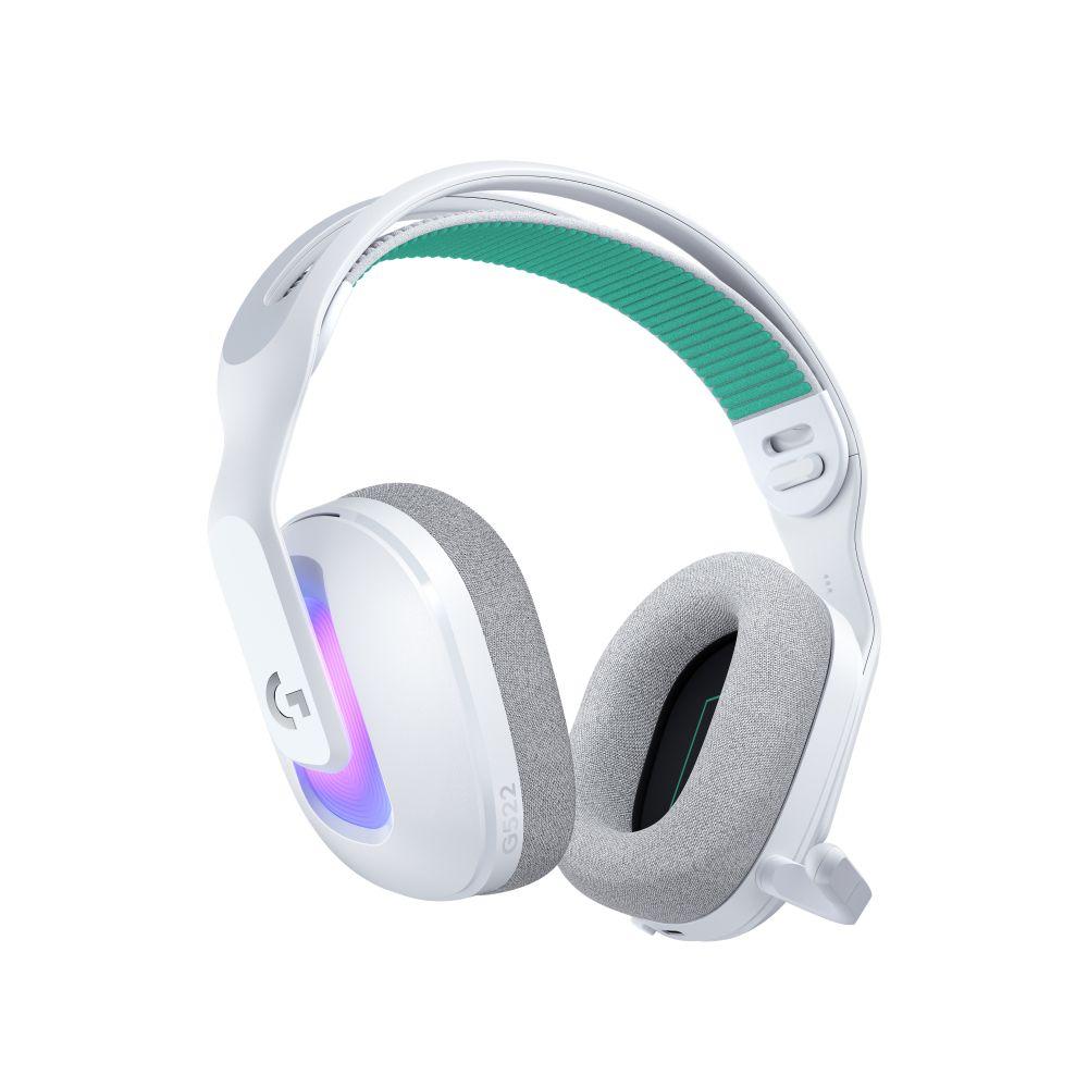 GAMING EARPHONE LOGITECH G522 LIGHTSPEED WIRELESS RGB, MICROPHONE, WHITE