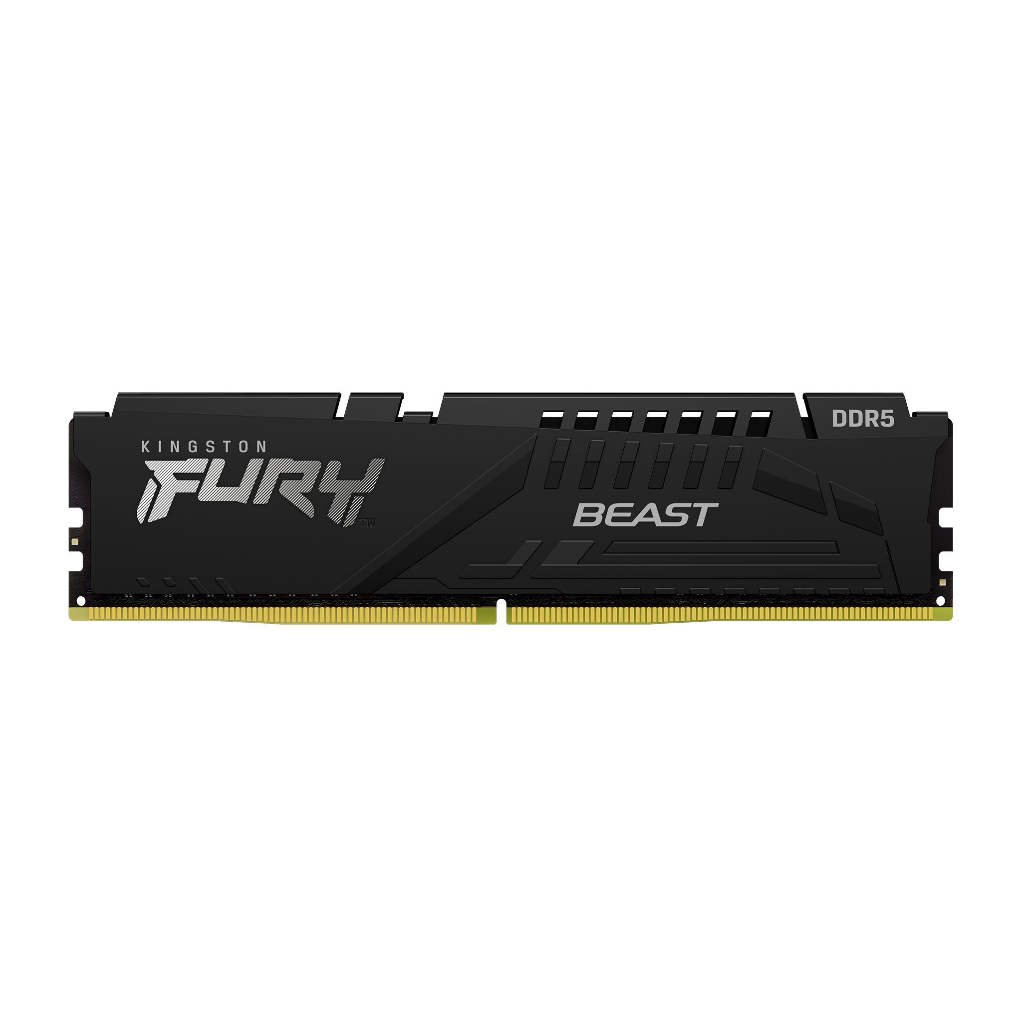 KINGSTON FURY BEAST BLACK 8GB DDR5 5200MHZ CL40, INTEL XMP - KF552C40BB-8