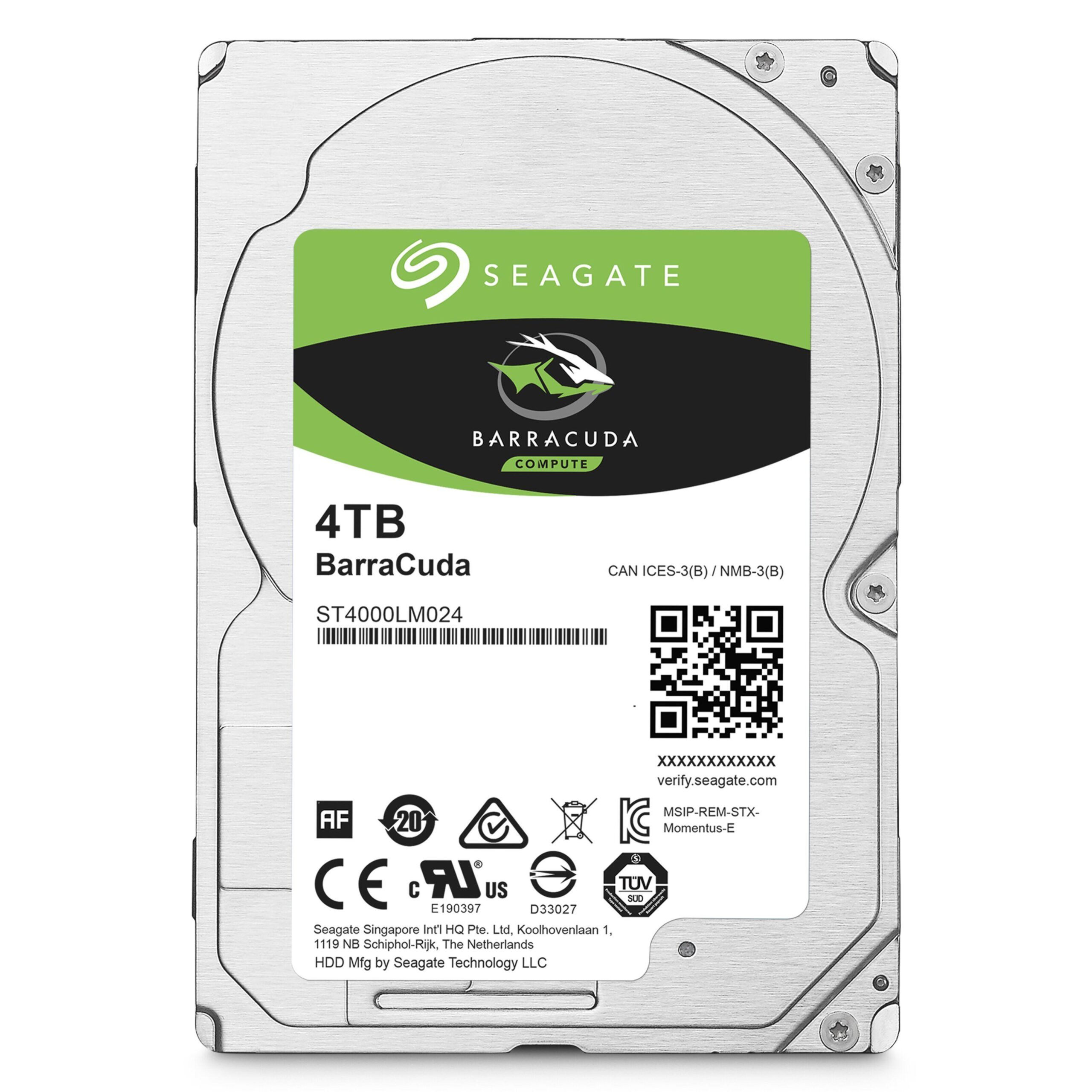 HDD(2.5) SEAGATE BARRACUDA ST4000LM0024 4TB SATA3, 128MB, 2.5", 15 MM