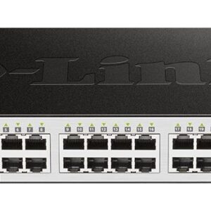 D-LINK DGS-1210-28, 28-PORTS 10/100/1000 GIGABIT SMART SWITCH INCLUDING 4 X 1000BASE-T /SFP PORTS, MANAGED, RACK-MOUNT