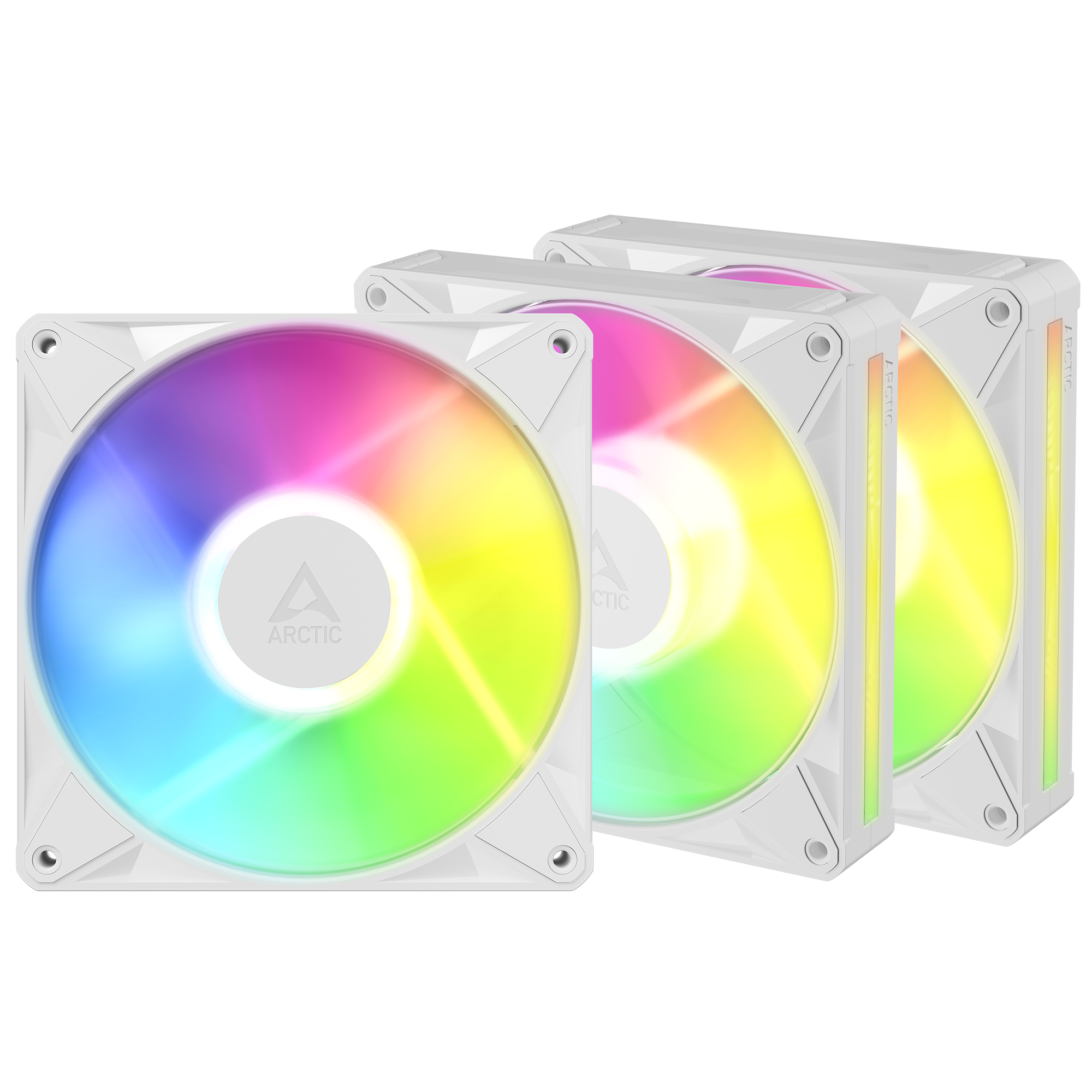 3-PACK FAN ARCTIC BIONIX P14 A-RGB PWM 140MM DAISY CHAIN - WHITE
