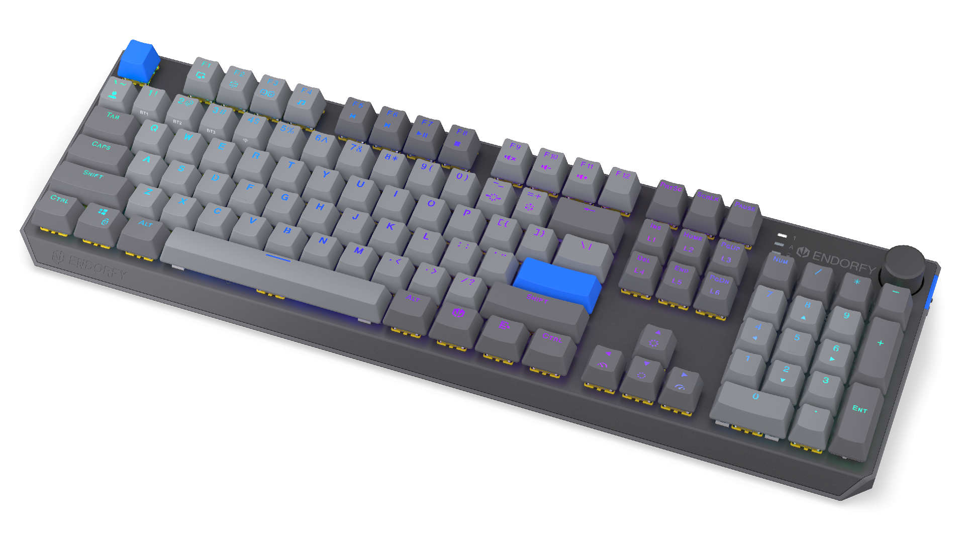 ENDORFY MECHANICAL KEYBOARD THOCK WIRELESS V2 FULL SIZE, PBT, ENDORFY YELLOW SWITCH, US LAYOUT